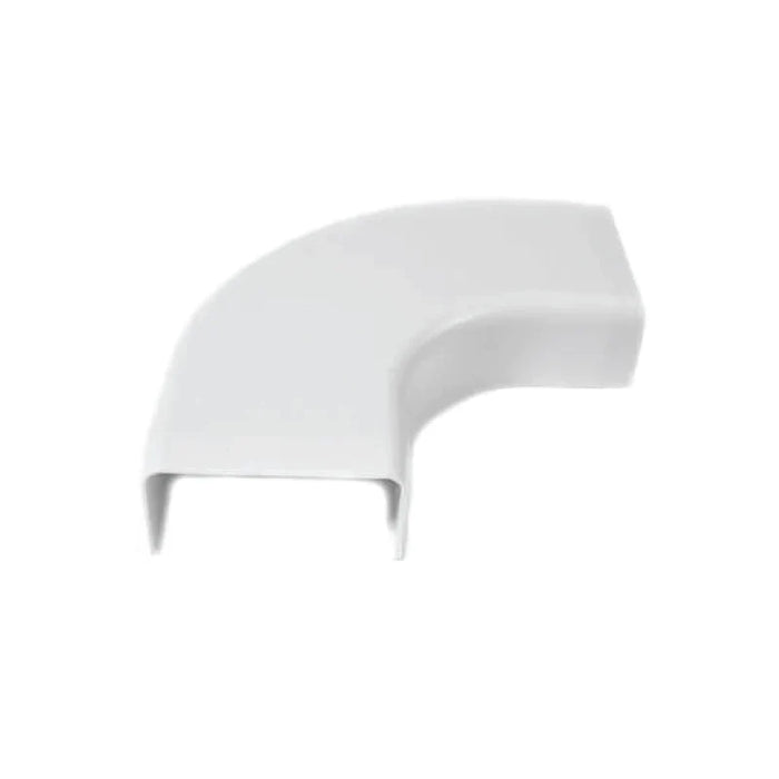 Wire Trak® 90º Flat Elbow For WC400 Series - White