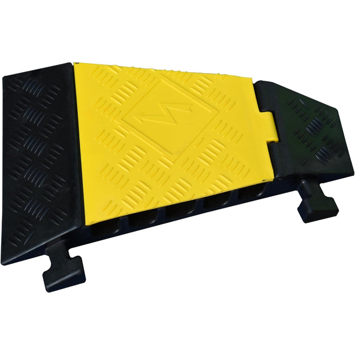 Atlas® 22.5 Degree Left Turn For (CP9988) 5 Channel Cable Protector - Yellow / Black