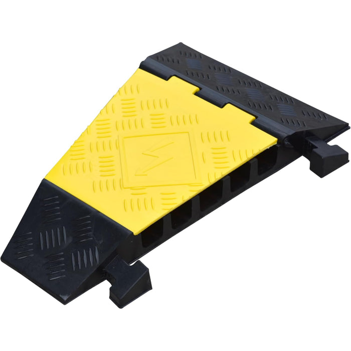 Atlas® 22.5 Degree Right Turn For (CP9988) 5 Channel Cable Protector - Yellow / Black