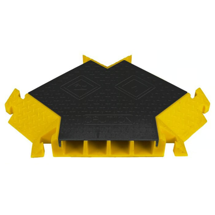 Bumble Bee® Y Section with T-Connector for (BB4-300GM-B/Y) 4 Channel Cable Protector - Black / Yellow