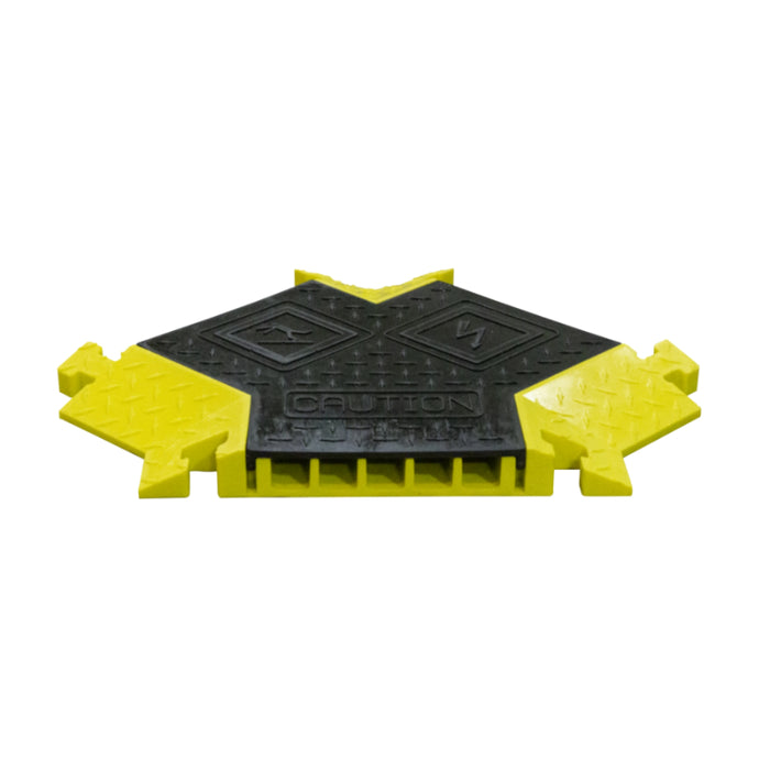 Bumble Bee® Y Section with T-Connector for (BB5-125-T-B/Y) 5 Channel Cable Protector - Black / Yellow