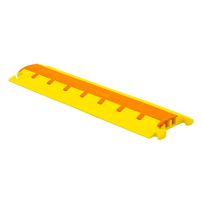 Elasco® LiteGuard Cable Protector Ramp - 2 Channel - Yellow / Orange