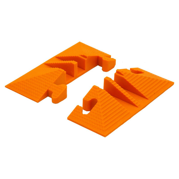 Elasco® LiteGuard End Caps - 2 Channels - Orange