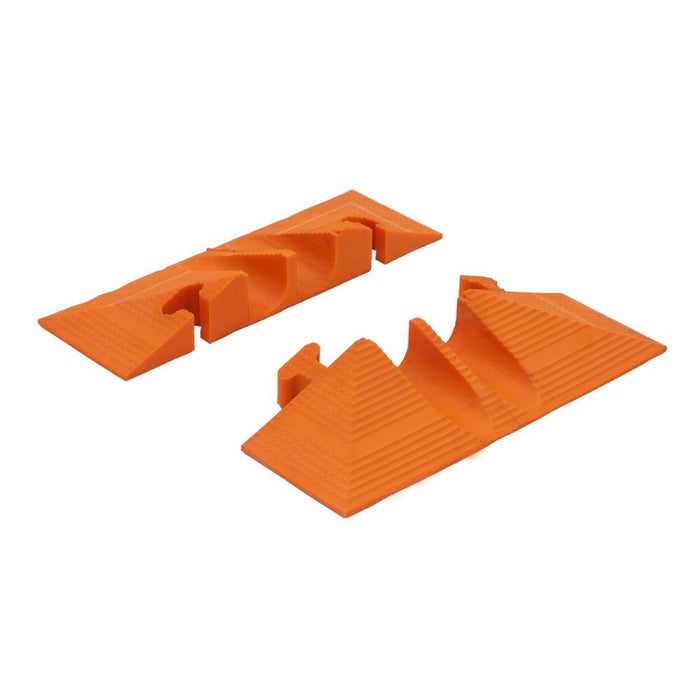 Elasco® MightyGuard End Caps - 2 Channel - Orange