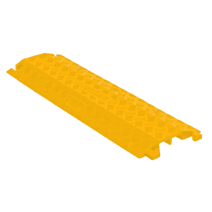 Fastlane® Drop Over Cable Protector Ramp - 2 Channels - Yellow