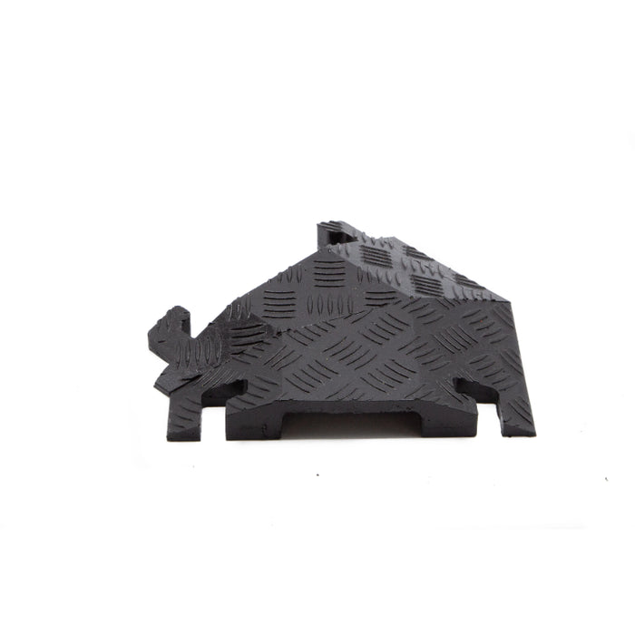 Fastlane® 45 Degree Left Turn for (FL1X4) 1 Channel Drop-Over Cable Protectors - Black