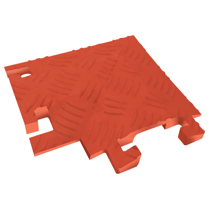 Fastlane® 90 Degree Left Turn for (FL1X4) 1 Channel Drop-Over Cable Protectors - Orange