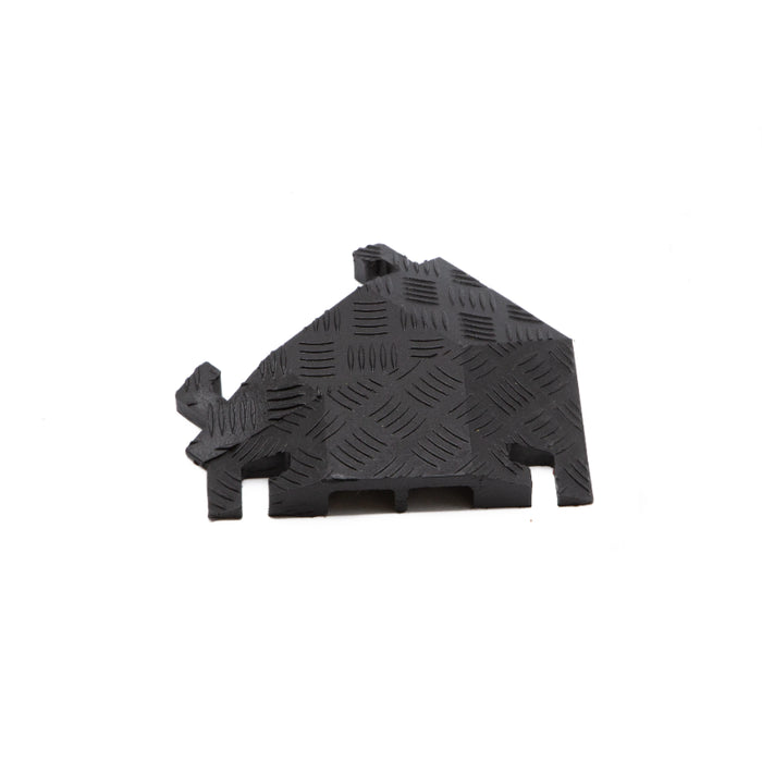 Fastlane® 45 Degree Left Turn for (FL2X1.75) 2 Channel Drop-Over Cable Protectors - Black
