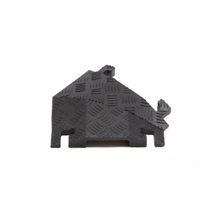 Fastlane® 45 Degree Right Turn for (FL1X4) 1 Channel Drop-Over Cable Protectors - Black