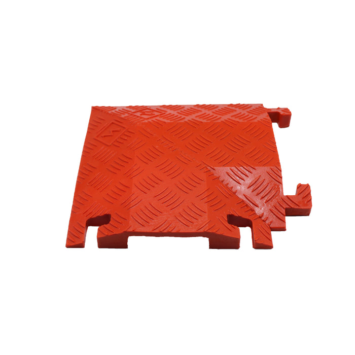 Fastlane® 90 Degree Right Turn for (FL1X1.5) 1 Channel Drop-Over Cable Protectors - Orange
