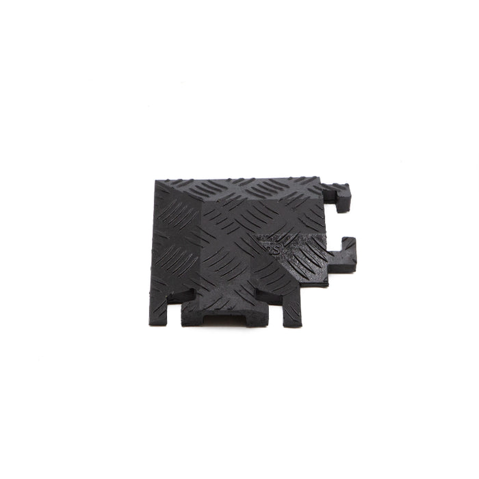 Fastlane® 90 Degree Right Turn for (FL1X1.5) 1 Channel Drop-Over Cable Protectors - Black
