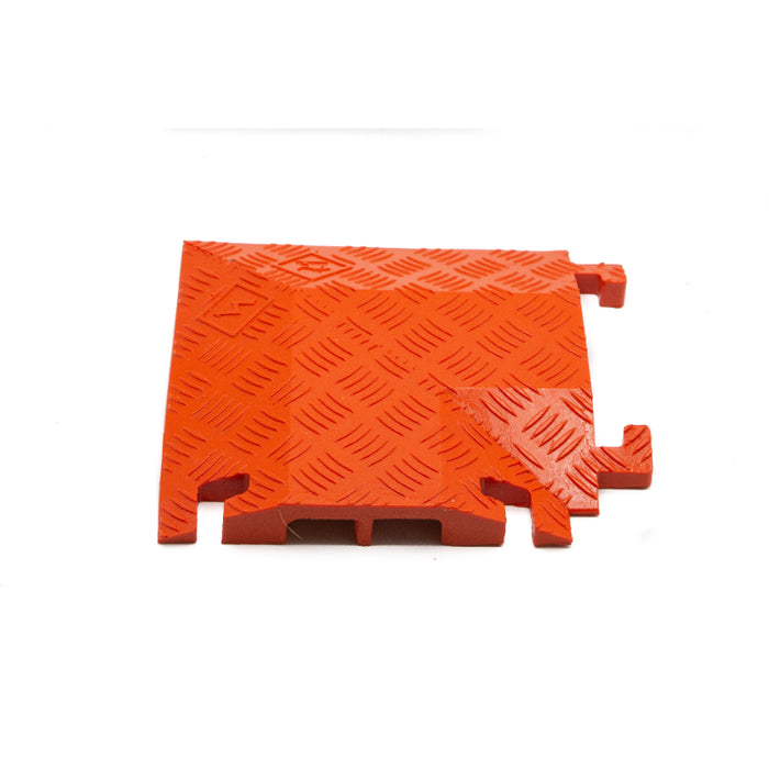 Fastlane® 90 Degree Right Turn for (FL2X1.75) 2 Channel Drop-Over Cable Protectors - Orange