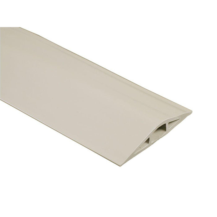 Flexiduct Floor Cord Covers - Unsplit Bottom - 0.75 Channel Width - Beige
