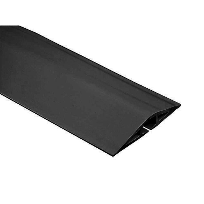 Flexiduct Floor Cord Covers - Split Bottom - 0.75 Channel Width - Black