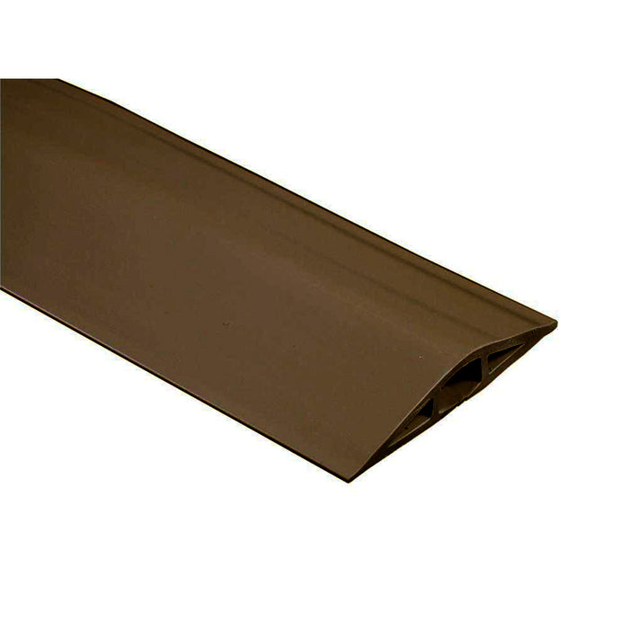 Flexiduct Floor Cord Covers - Unsplit Bottom - 0.75 Channel Width - Brown