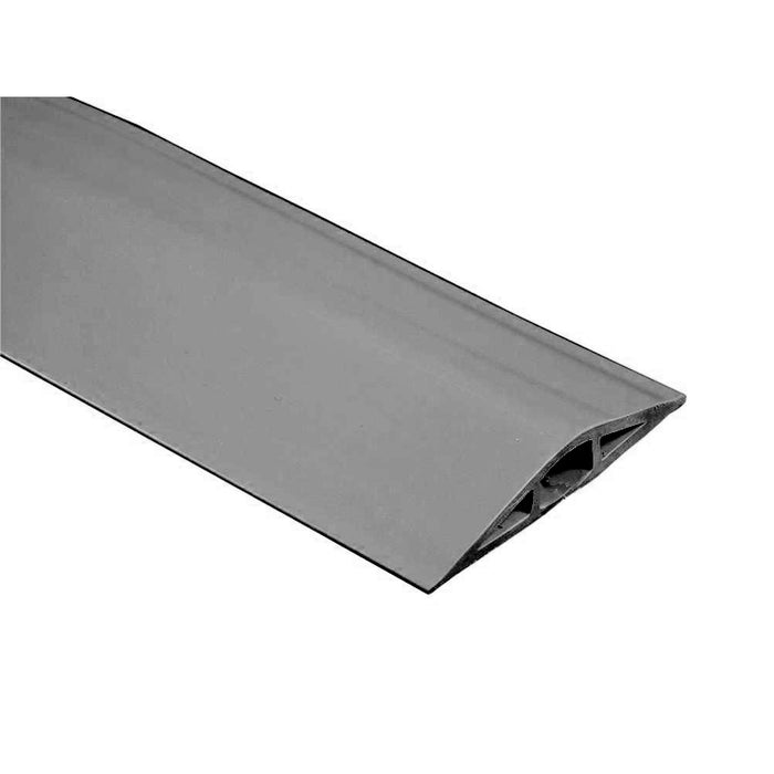 Flexiduct Floor Cord Covers - Unsplit Bottom - 0.75 Channel Width - Gray
