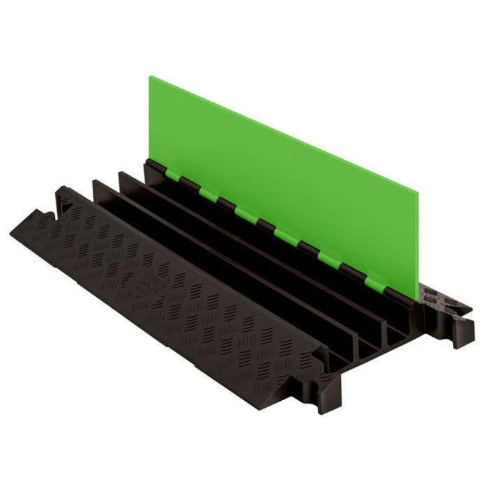 Guard Dog® Cable Protector Ramp - 3 Channels - Lime Green / Black