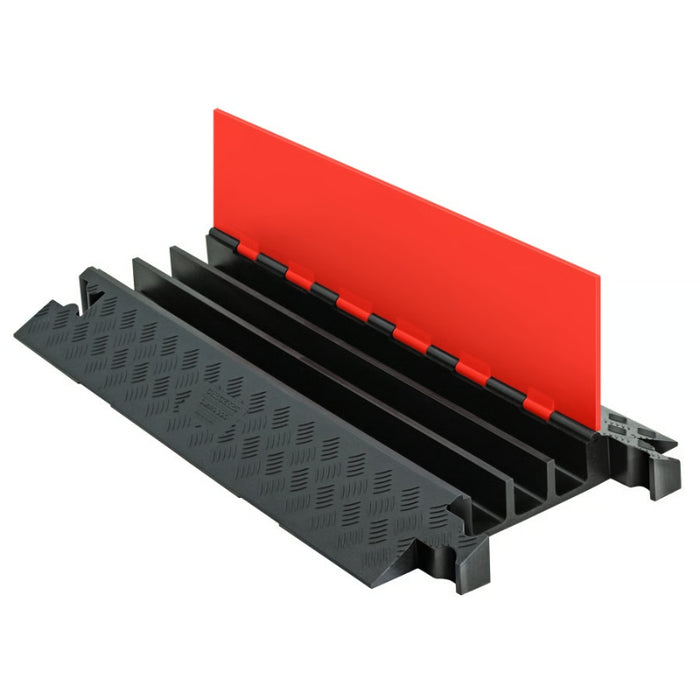 Guard Dog® Cable Protector Ramp - 3 Channels - Orange / Black