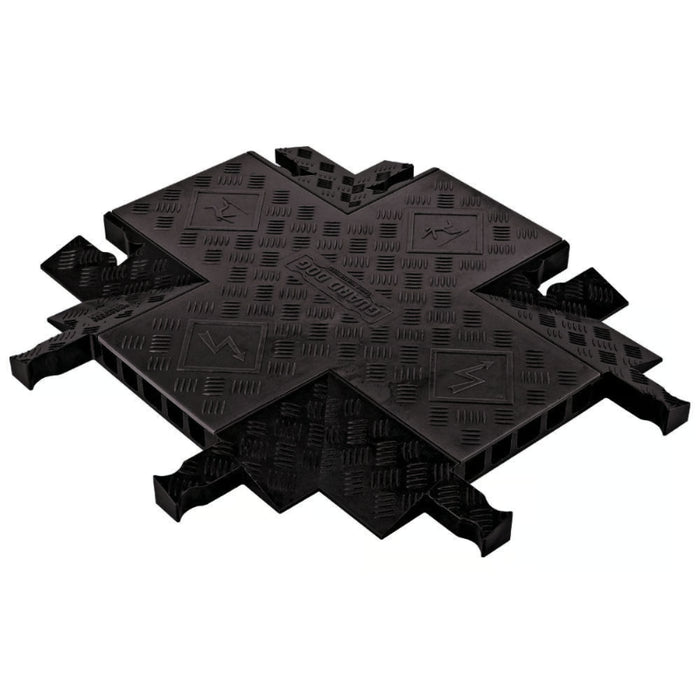 Guard Dog® 4 Way Cross for (GD5X125) 5-Channel Cable Protector - Black