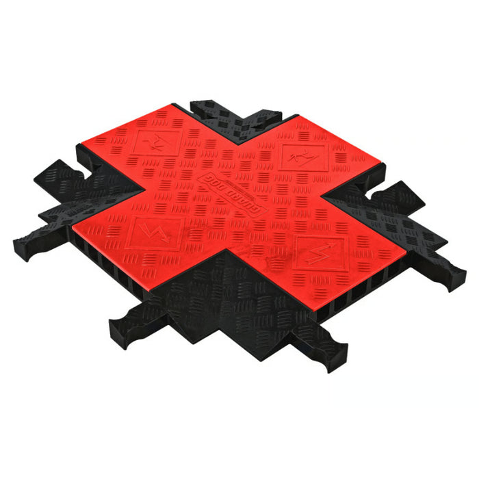 Guard Dog® 4 Way Cross for (GD5X125) 5-Channel Cable Protector - Orange / Black