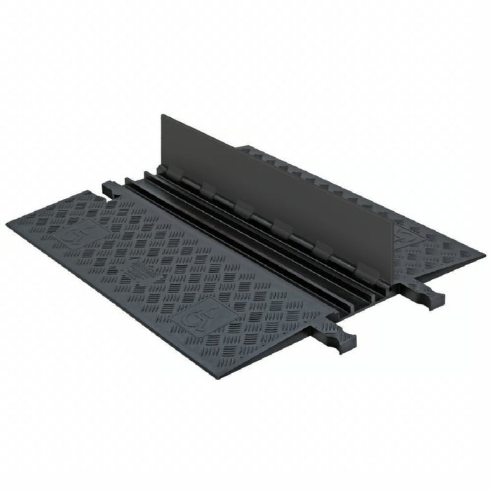 Guard Dog® ADA Compliant Low Profile Cable Protector Ramp - 3 Channels - Black