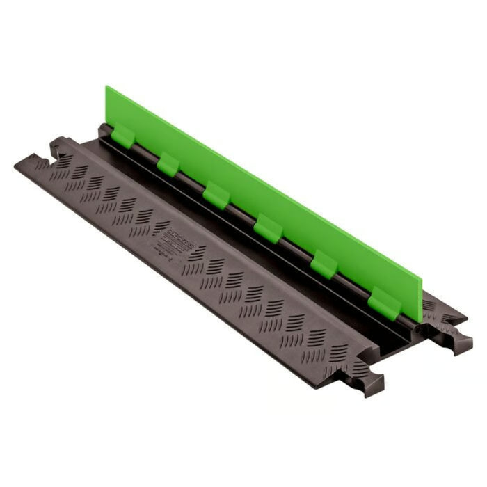 Guard Dog® Low Profile Cable Protector Ramp - 1 Channel - Lime Green / Black