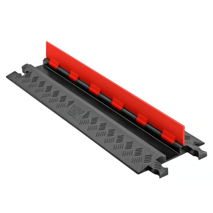 Guard Dog® Low Profile Cable Protector Ramp - 1 Channel - Orange / Black