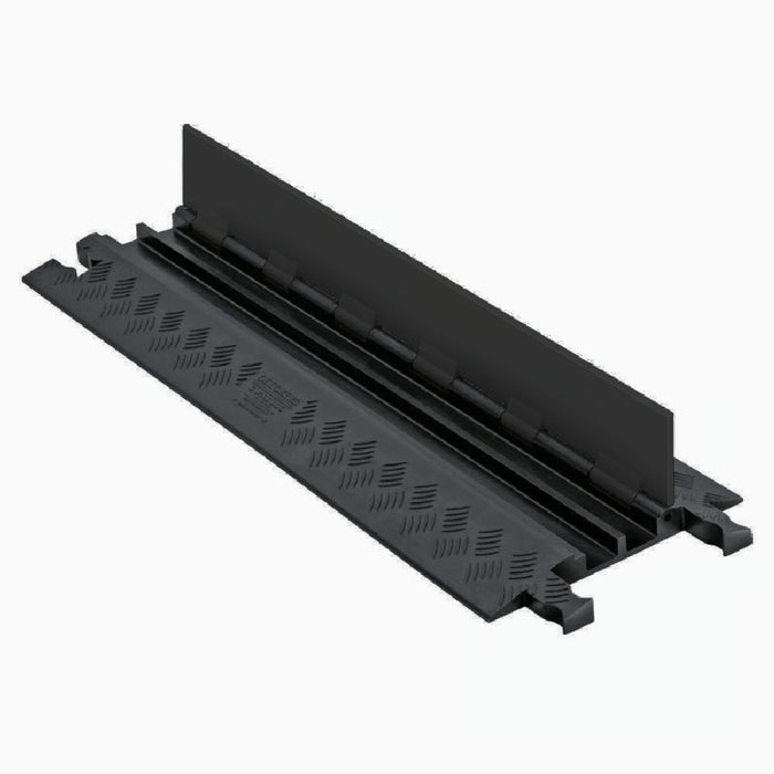 Guard Dog® Low Profile Cable Protector Ramp - 2 Channels - Black