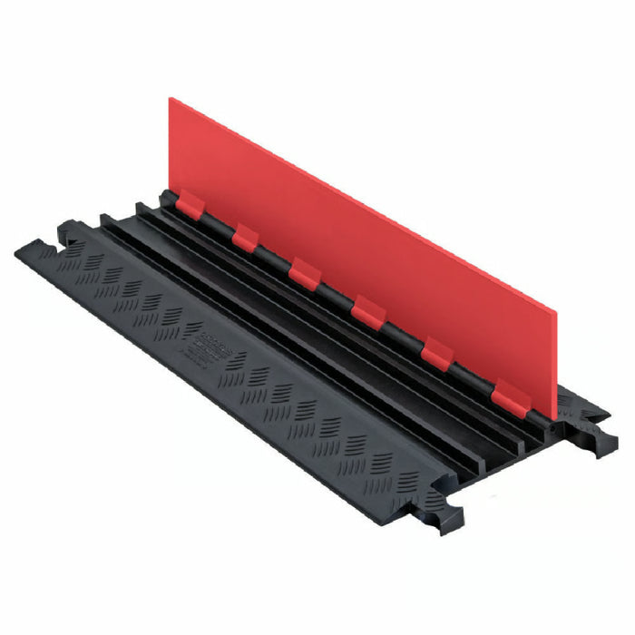 Guard Dog® Low Profile Cable Protector Ramp - 3 Channels - Orange / Black