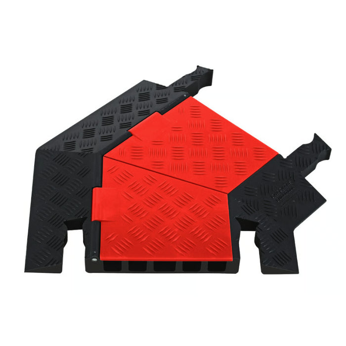 Guard Dog® 45 Degree Right Turn for (GD5X125) 5-Channel Cable Protector - Orange / Black