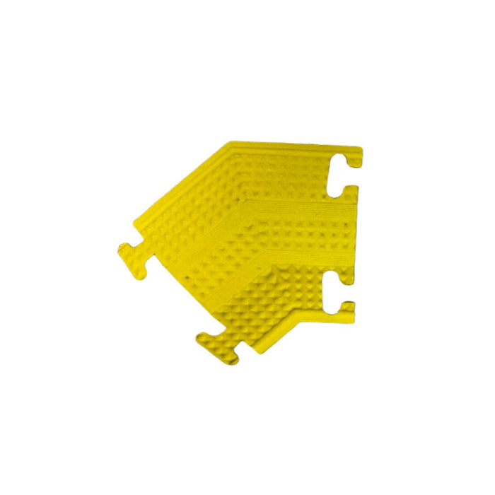 Kable Kontrol® Drop Over Floor Cord Cover 60" Long - 1 Channel - Yellow