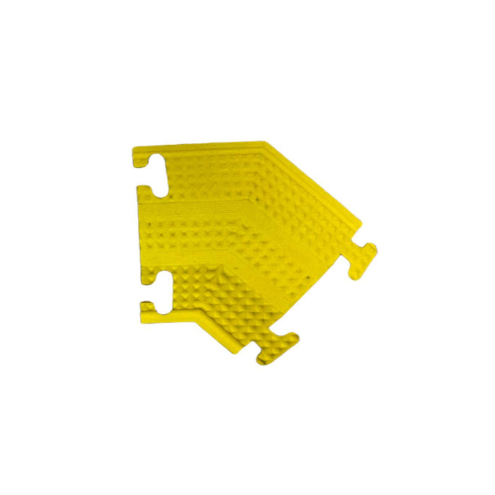 Kable Kontrol® Drop Over Floor Cord Cover 60" Long - 1 Channel - Yellow