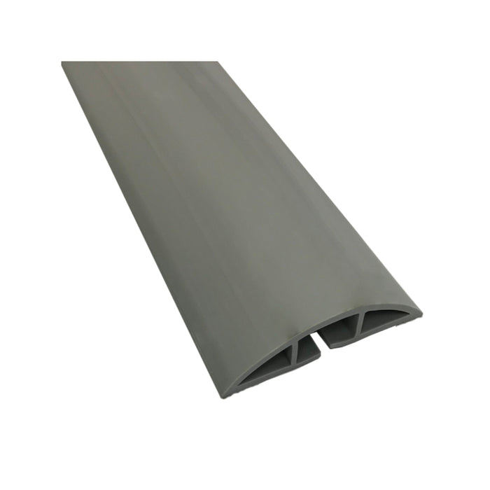 Kable Kontrol® PVC Floor Cord Cover Kit - 15' Long - Gray