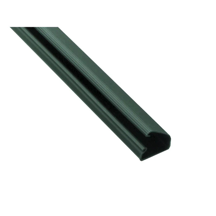 Kable Kontrol® Wall Cord Cover Cable Raceway - 1/2" H x 1" W x 96" L - Hinged Locking Closure - Black