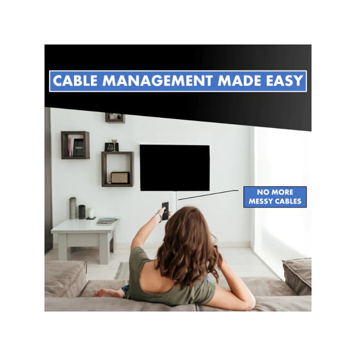 Kable Kontrol® TV Wall Cord Cover Cable Raceway - 10 Piece Kit - 1.25" W x 0.43" H