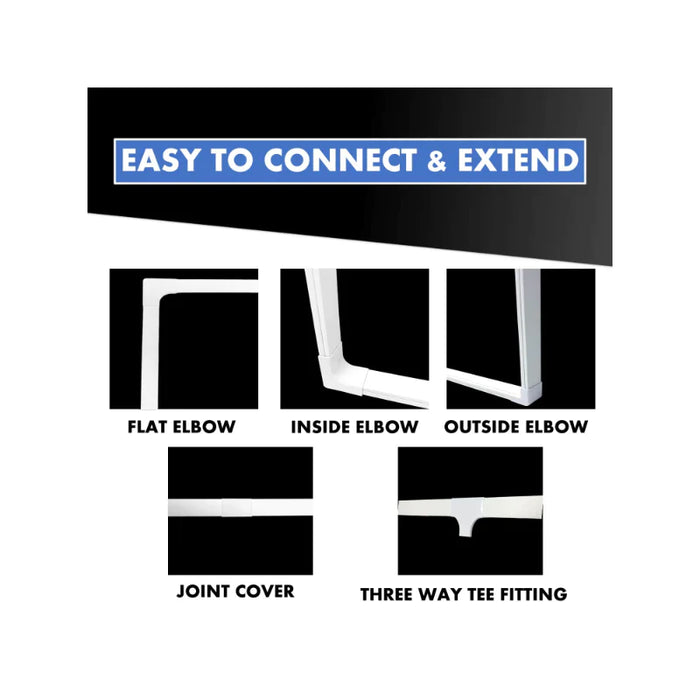 Kable Kontrol® TV Wall Cord Cover Cable Raceway - 10 Piece Kit - 1.25" W x 0.43" H
