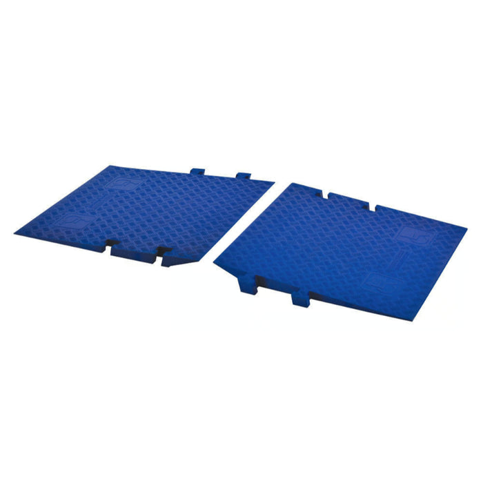 Linebacker® ADA Ramps for (CP5X125) 5-Channel Cable Protector - Blue