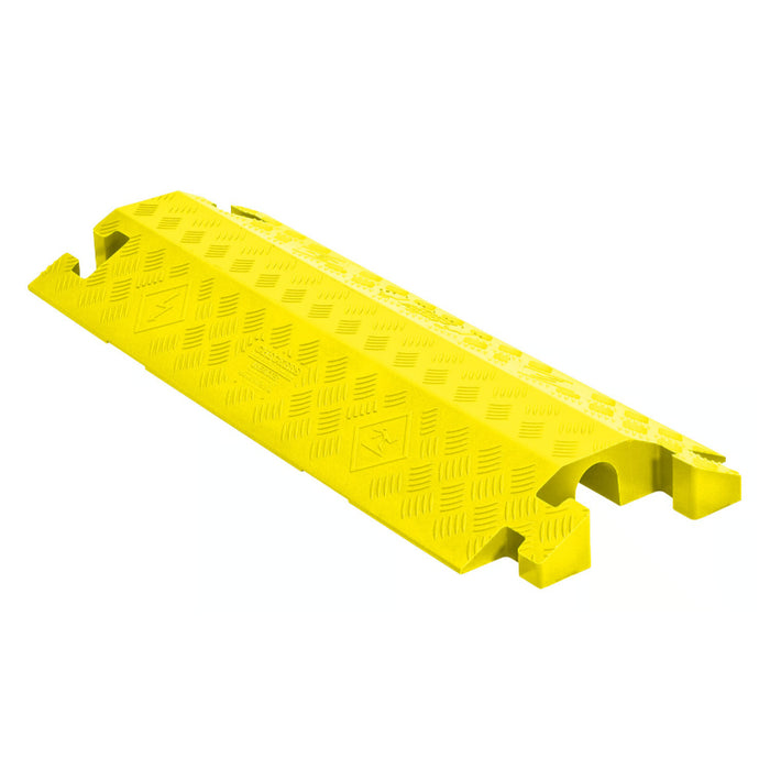 Linebacker® Drop Over Cable Protector Ramp - 1 Channel - Yellow