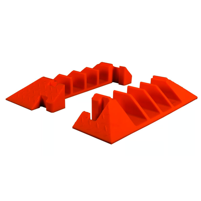 Linebacker® End Caps for (CP4X300-Y/O) 4 Channel Cable Protector - Orange