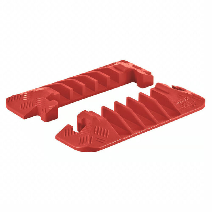 Linebacker® End Caps for (CP5X125) 5-Channel Cable Protector - Orange
