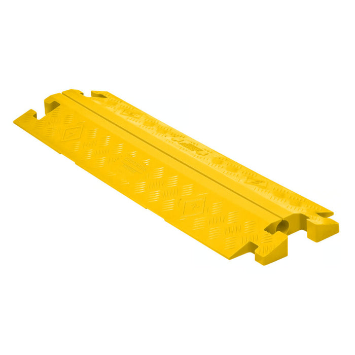 Linebacker® Split Top Cable Protector Ramp - 1 Channel - Yellow