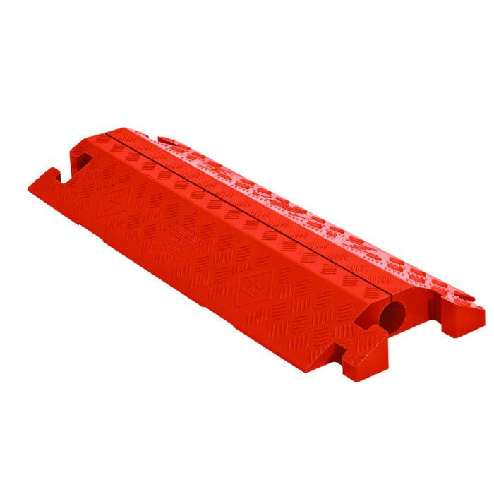 Linebacker® Split Top Cable Protector Ramp - 1 Channel - Orange