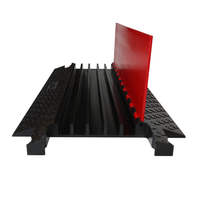 RhinoGuard 5-Channel Cable Protector - Red / Black