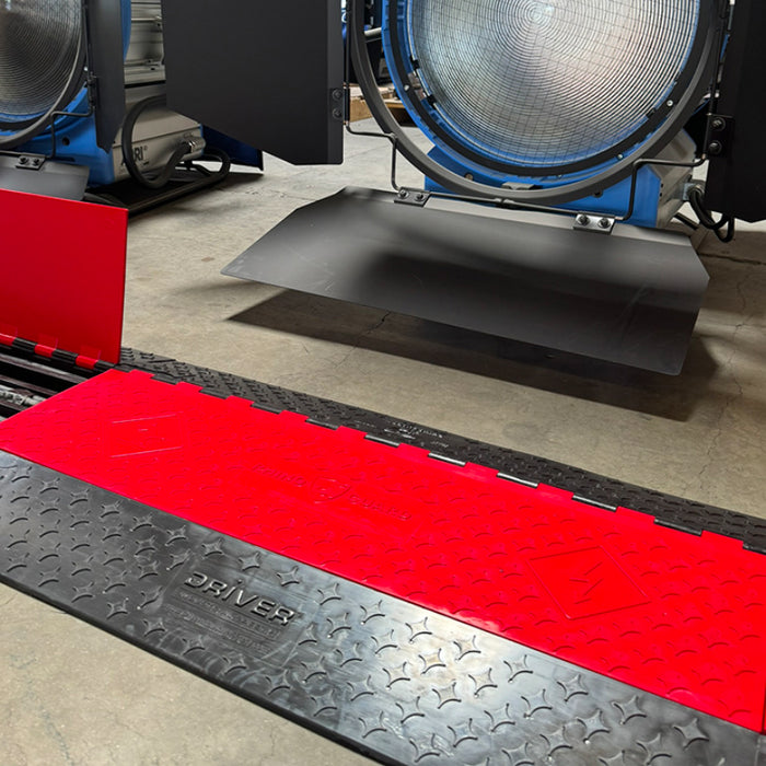 RhinoGuard 5-Channel Cable Protector - Red / Black