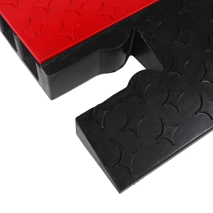 RhinoGuard 5-Channel Cable Protector - Red / Black