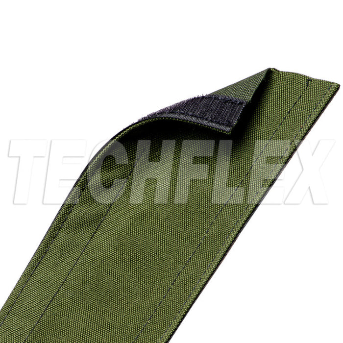 Techflex® Dura Race Carpet Cord Covers - 5" Wide X 25' Long - Green