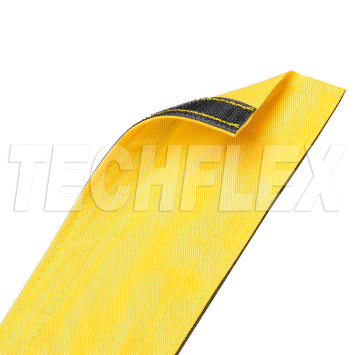 Techflex® Dura Race Carpet Cord Covers - 3" Wide X 25' Long - Yellow