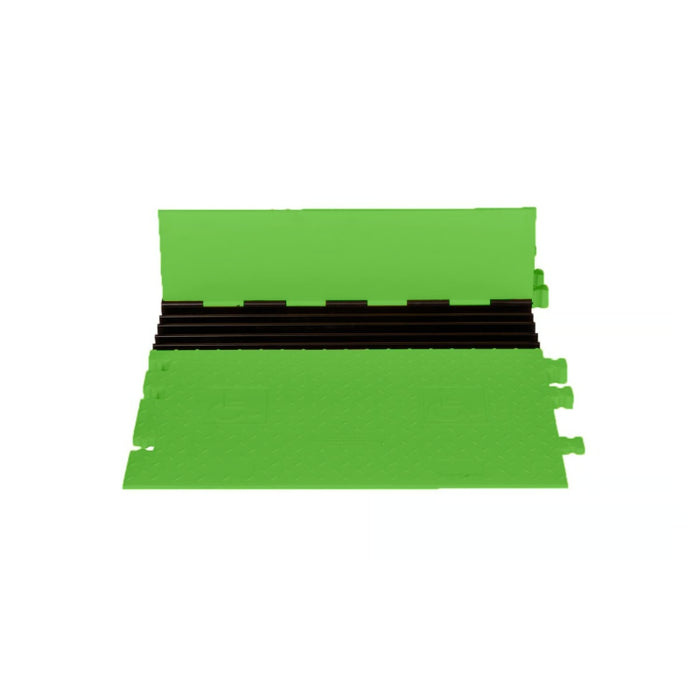 Yellow Jacket® AMS Modular Accessibility Ramp System for 5-channel ADA Cable Protector - Kit 3 - Hi-Viz Green