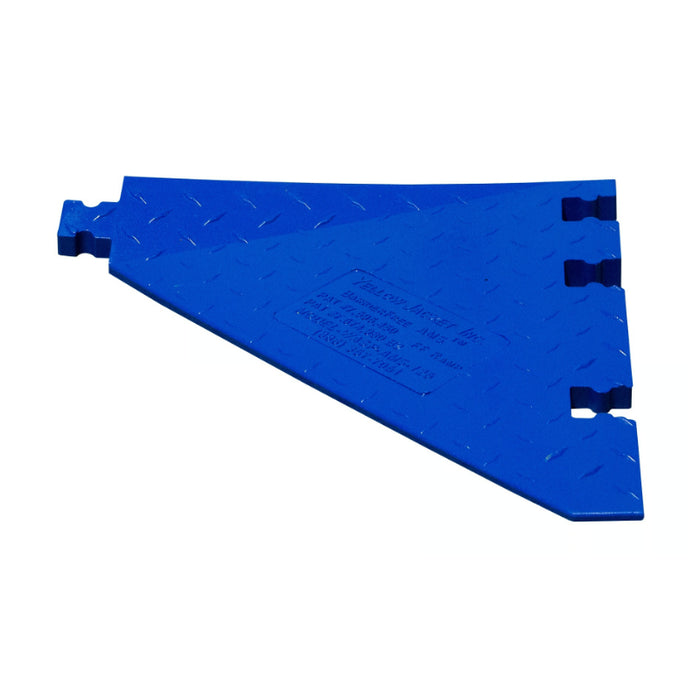 Yellow Jacket® AMS Modular Accessibility Ramp System - Female Side Ramp for 5-channel ADA Cable Protector - Blue
