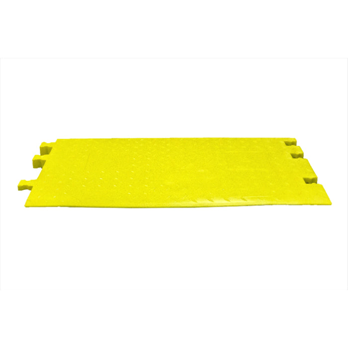 Yellow Jacket® AMS Modular Accessibility Ramp System - Female Ramp for 5-channel ADA Cable Protector - Yellow